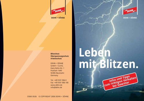 Leben mit Blitzen. - ELEKTRO - GOLL Gmbh