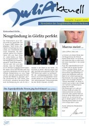 Newsletter August 2008 - Jungliberale Aktion Sachsen
