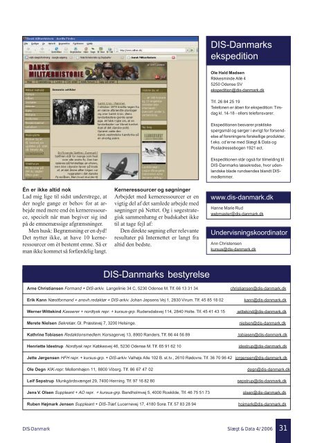 2006-4 slægt & data.pdf - DIS-Danmark
