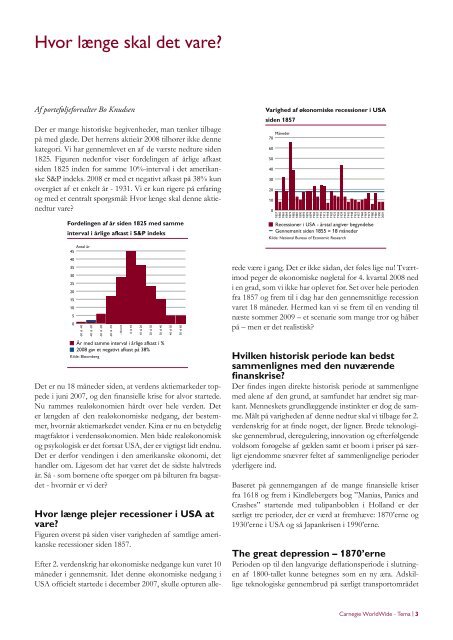 Hvor længe skal det vare? - Carnegie WorldWide