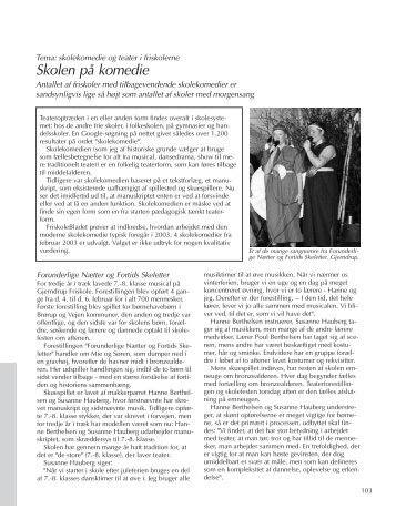 Skolen på komedie - Friskolebladet