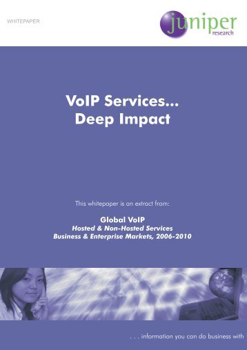 VoIP Services... Deep Impact - Juniper Research