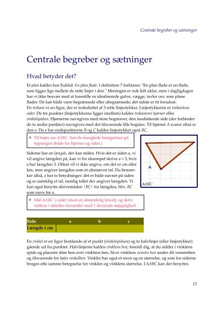 Ligedannede trekanter - Matematik