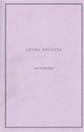 GEORG BRUNNER zum Gedächtnis - Verein zur Förderung der ...