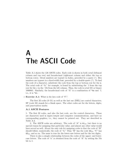 A The ASCII Code - David Salomon