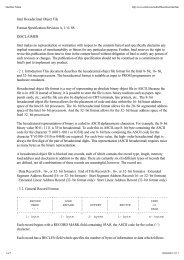 Intel Hexadecimal Object File Format Specification Revision A, 1/ 6 ...