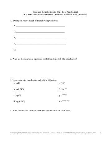 Printables Nuclear Decay Worksheet collection nuclear reaction worksheet photos kaessey fireyourmentor free printable worksheets