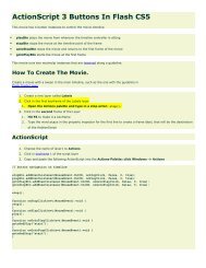 ActionScript 3 Buttons In Flash CS5