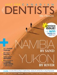 May/June 2010 - Just For Canadian Dentists Magazine