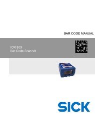 ICR 803 Bar Code Scanner BAR CODE MANUAL