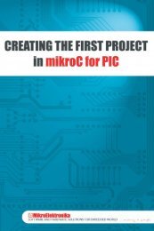 Creating the first project in mikroC for PIC - MikroElektronika