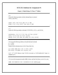 ECE-223, Solutions for Assignment #1