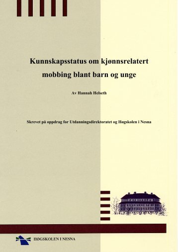 Kunnskapsstatus om kjønnsrelatert mobbing blant barn og ... - Udir.no