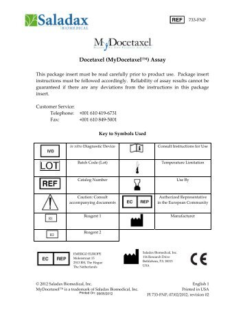 Multi-Language - Saladax Biomedical