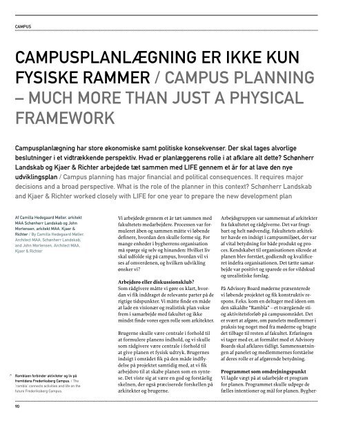 Campus og studiemiljø - Bygningsstyrelsen