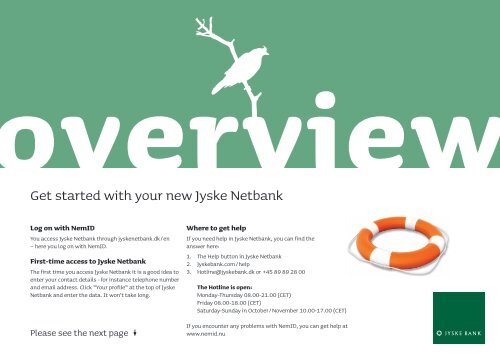 Get Started With Jyske Netbank Pdf Jyske Bank