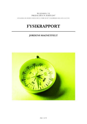 FYSIKRAPPORT