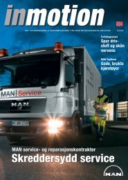 Skreddersydd service Skreddersydd service - MAN Truck & Bus Norge