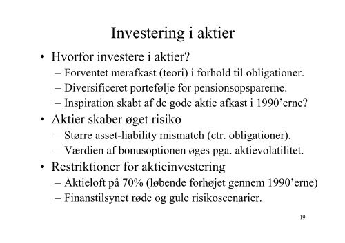 Markedsværdier og Investering - Jesper Lund