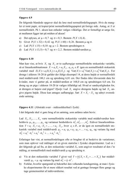 Normalfordelingen - matematikfysik