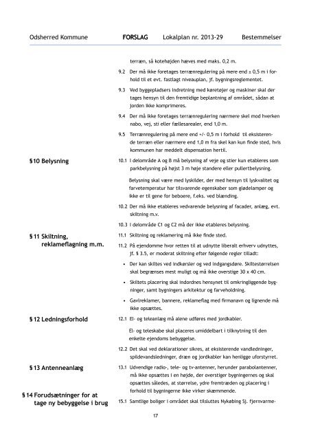 Lokalplanforslag nr. 2013-29 - Odsherred Kommune
