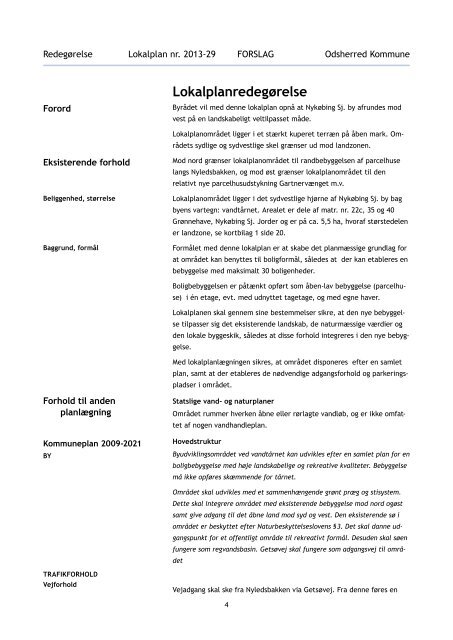 Lokalplanforslag nr. 2013-29 - Odsherred Kommune