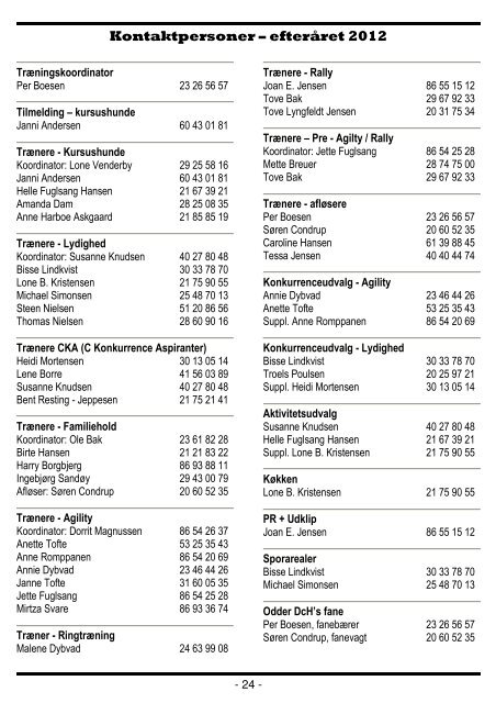 DCH Nyt September 2012 - Odder-DCH