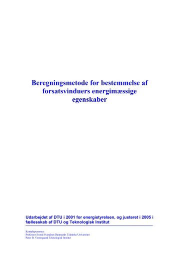 Beregningsmetode for forsatsvinduer - Viden Om Vinduer