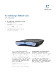 Datasheet: Kaleidescape M300 Player (A4 version)