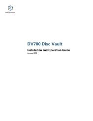 Kaleidescape DV700 Disc Vault Installation and Operation Guide