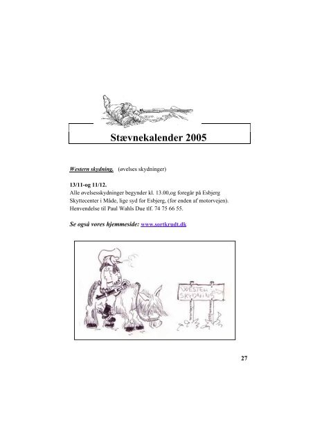 Krudtslam Nr.4-2005 - Forbundet Af Danske Sortkrudtskytteforeninger