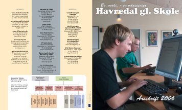 Årsskrift 2006 - Havredal gl. Skole