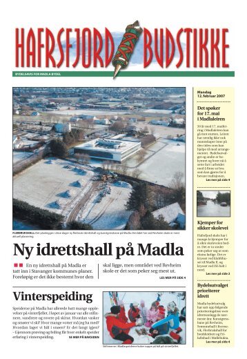 Ny idrettshall på Madla - Madlaspeiderne