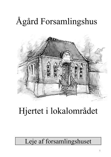 Udlejningsfolder - Aagaard Forsamlingshus