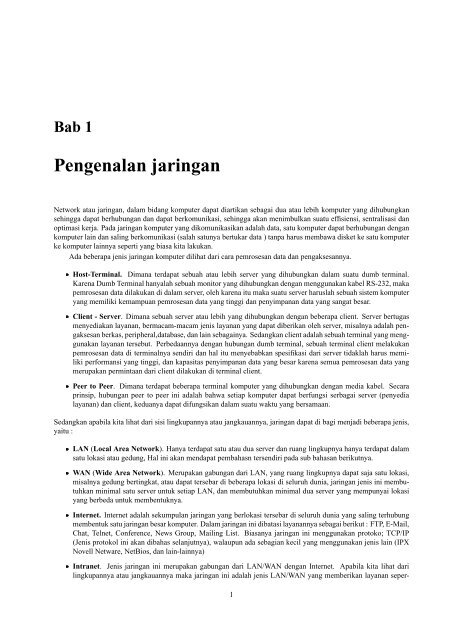 administrasi jaringan linux - Kambing UI - Universitas Indonesia