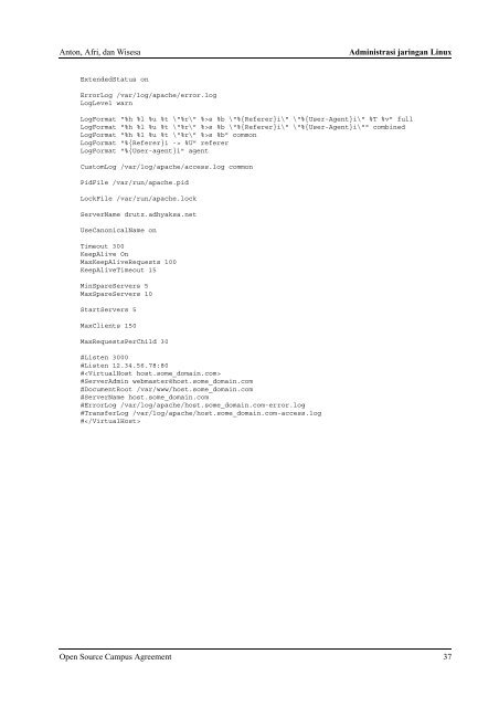 administrasi jaringan linux - Kambing UI - Universitas Indonesia