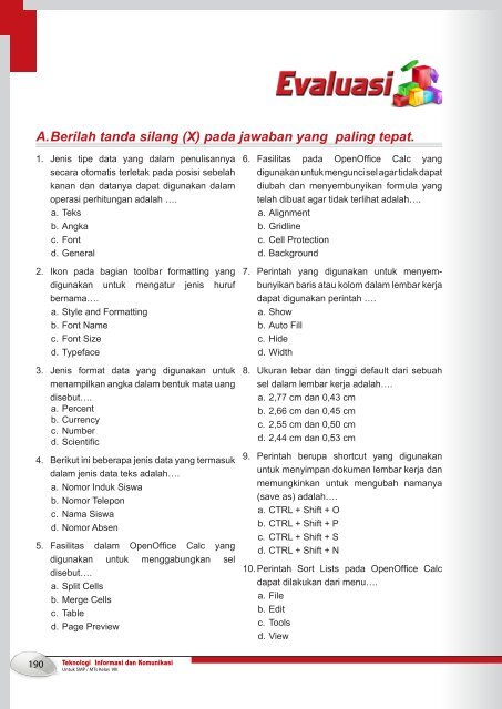 Buku TIK SMP/MTs Kelas VIII - Index of