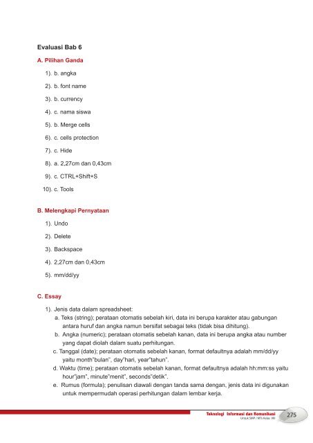 Buku TIK SMP/MTs Kelas VIII - Index of