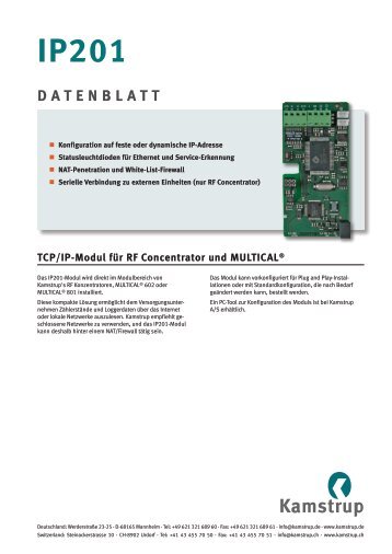 DATENBLATT - Kamstrup A/S