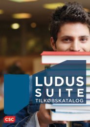 LUDUS Suite tilkøbskatalog - CSC