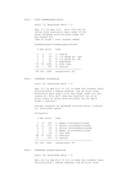 Odense Kommune og borgerne, 1990 - DDA Samfund - Dansk Data ...