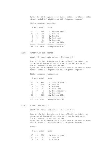 Odense Kommune og borgerne, 1990 - DDA Samfund - Dansk Data ...