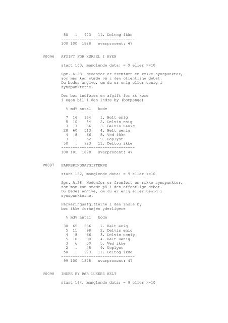 Odense Kommune og borgerne, 1990 - DDA Samfund - Dansk Data ...