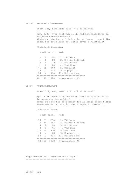 Odense Kommune og borgerne, 1990 - DDA Samfund - Dansk Data ...