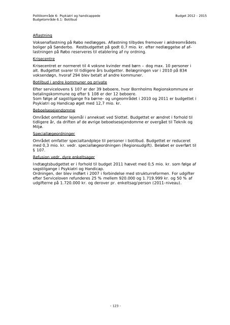 Budget 2012 - Bornholms Regionskommune