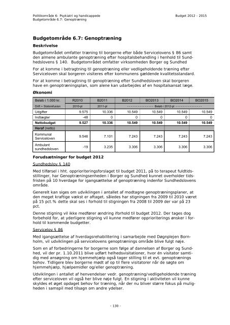 Budget 2012 - Bornholms Regionskommune