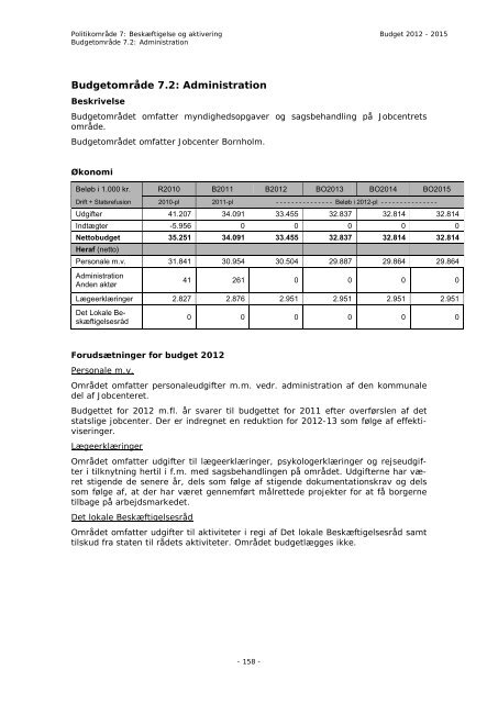 Budget 2012 - Bornholms Regionskommune