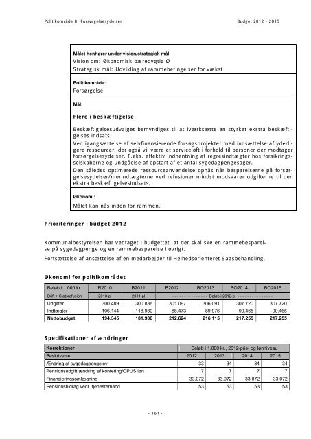 Budget 2012 - Bornholms Regionskommune