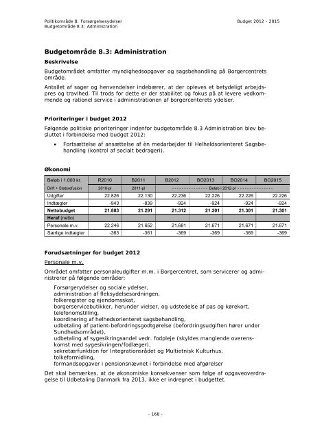 Budget 2012 - Bornholms Regionskommune