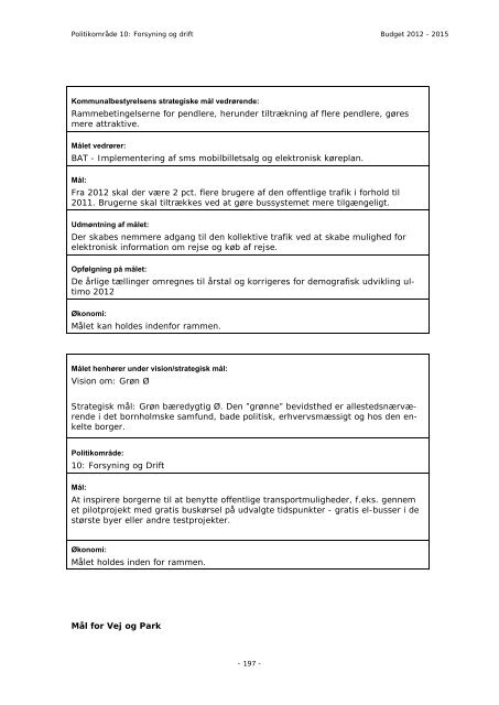 Budget 2012 - Bornholms Regionskommune